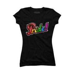 Channel your inner artist with the Pride premium ring spun cotton graphic Juniors' T Shirt created by VectorKitchen for Design By Humans. It's time to add a pop of color, a splash of humor, and a whole lot of creativity to your day with apparel designed by one of our global artists. We're here to help you find that perfect you style! Rainbow Crew Neck T-shirt For Pride, Black Screen Print T-shirt For Pride, Pride Short Sleeve T-shirt With Letter Print, Pride Letter Print Short Sleeve T-shirt, Pride Graphic Print Short Sleeve T-shirt, Pride Slogan T-shirt Short Sleeve, Pride Slogan T-shirt With Short Sleeves, Multicolor Band Merch T-shirt With Letter Print, Cotton Slogan T-shirt For Pride