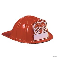 Plastic helmet with fire chief sticker on front. Adjustable headband inside of helmet. 12in high 9in wide and 4.5in tall. Brim measures 3/4 inch front 1 1/2 inches side and 2 1/2 inches back. One size fits most children. Fire Fighter Helmet, Fireman Hat, Firefighter Costume, Fire Helmet, Helmet Bag, Black Helmet, Halloween Express, Fire Chief, Fire Fighter