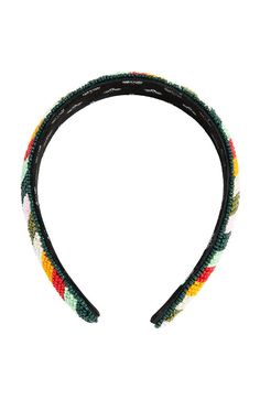 The L. Erickson Yara Headband is a colorful, beaded headband. With stripes of color across crown, this headband will update your spring ensemble. Ideal for all hair types, this hair accessory is perfect for an easy hair style.Product Features:- Imported by L. Erickson- Great for most hair types- Comfortable, easy hair style solution- Made of polyester & beads- Dimensions: 1" wide Adjustable Multicolor Headband For Spring, Adjustable Multicolor Headpieces For Summer, Multicolor Headband For Spring, Multicolor Spring Headband, Adjustable Multicolor Hair Accessories For Spring, Multicolor Bohemian Hair Accessories For Summer, Bohemian Multicolor Hair Accessories For Summer, Summer Multicolor Adjustable Hair Accessories, Multicolor Bohemian Hair Accessories For Spring