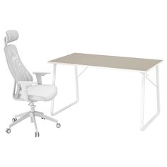 HUVUDSPELARE / MATCHSPEL gaming desk and chair, beige/light gray. The safety casters have a pressure-sensitive brake mechanism that keeps the chair in place when you stand up, and releases automatically when you sit down. You sit comfortably since the chair is adjustable in height. It should be comfortable to play, especially when a match drags on. That’s why the table top is deep – so you can position screens at a comfortable distance from your eyes. The large table top holds two 24-inch screen Ikea Gaming Desk, Gaming Desk Chair, Gaming Furniture, Ikea Desk, Desk And Chair, Seat Foam, Beige Light, Gaming Desk, Under The Table