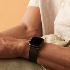 Personalise your favourite gadget with a premium watch band made to fit your Apple Watch. Crafted from genuine calf skin leather and featuring Space Black connectors and matching press stud closure for a comfortable fit that doesn't compromise on its minimalist aesthetic. Dimensions 38mm / 40mm / 41mm / 42mm (S10): Fits wrists 160mm - 200mm 42mm / 44mm / 45mm / 46mm / 49mm: Fits wrists 165mm - 215mm Note: Product includes only wrist strap & connectors, not Apple Watch Premium Watches, Space Black, Minimalist Aesthetic, Apple Watch Band, Press Studs, Apple Watch Series, Wrist Strap, Apple Watch Bands, Watch Band