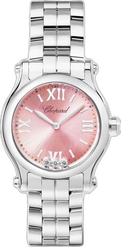 Luxury Pink Watch For Anniversary, Pink Timeless Round Diamond Watch, Elegant Diamond Watch With Chronometer, Elegant Pink Watch With Date Indicator, Elegant Pink Watches With Date Indicator, Formal Pink Diamond Watch With Diamond Hour Markers, Timeless Pink Diamond Watch, Pink Diamond Watch With Diamond Hour Markers, Elegant Pink Diamond Watch With Subdials