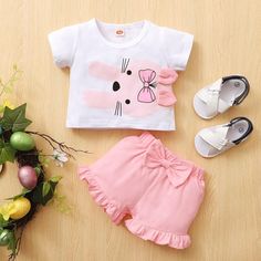 Mommy And Me Vendors 2-piece T-shirt & Shorts for Baby Girl – PrettyKid Girls Pjs, Wash Label, Cool Baby Clothes, Childrens Clothing Boutique, Bow Shorts, Kids Boutique Clothing, Girls Sweet