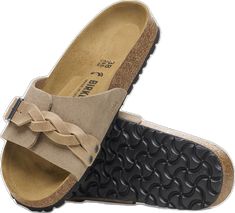 Beige Suede Sandals With Woven Sole, Casual Braided Leather Sandals, Brown Leather Braided Sandals, Oita, All Fashion, Birkenstock, Suede Leather, Braids, Leather