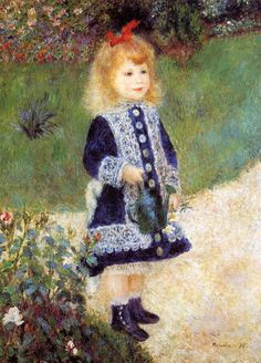 Girl with a Watering Can : Pierre Auguste Renoir : Museum Art Images : Museuma August Renoir, Renoir Art, Renoir Paintings, Pierre Auguste, Winslow Homer, Pierre Auguste Renoir, National Gallery Of Art, Oil Painting Reproductions, Art Appreciation