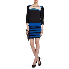 Signature mini striped skirt- perfect for a high-impact spring look! Allover stretch knit fabric.Fitted, body-con style. Pull-on style. Hits at mid thigh.86% Rayon, 13% nylon, 1% spandex. Color: Royal blueDry clean. Chic Striped Stretch Mini Dress, Elegant Striped Mini Skirt For Spring, Elegant Striped Bodycon Dress, Chic Striped Fitted Mini Skirt, Chic Striped Stretch Bodycon Dress, Striped Fitted Mini Skirt For Work, Fitted Striped Mini Skirt For Spring, Fitted Striped Mini Skirt, Blue Fitted Mini Skirt For Evening