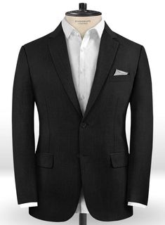 When its about formality, the black jacket reigns supreme. Crafted from wool, polyester and lycra blend, our Stretch Black Wool jacket boasts plenty of charm and sophistication that you can flaunt at any formal or important events. Style it up with a matching waistcoat and trousers, white shirt, gray tie and polished shoes. 
 
 Look Includes  Stretch Black Wool Fabric  Two Button Jacket Style  Notch Lapel  Real Horn Royal Buttons  Single Vent  Three Cuff Buttons   
 You can change the look durin Brown Tweed Suit, Sophisticated Man, Herringbone Tweed Jacket, White Linen Suit, Green Velvet Jacket, Peaky Blinders Suit, Royal Blue Suit, Charcoal Suit, Tweed Pants