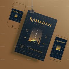 Ramadan Kareem Flyer Set Ramadhan Kareem, For Ramadan, Ramadan Kareem, Iftar, Ramadan, Easy To Use, Graphic Design