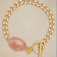 Nwt Banana Republic Factory Stone Chain Bracelet In Rose Quartz. Hypoallergenic. Including Clasp 8 Inches Long. Banana Republic Factory, Chain Bracelet, Rose Quartz, Banana Republic, Bracelet, Chain, Stone, Gold, Pink