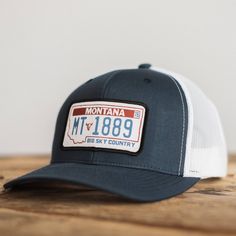 License Plate 1889 Hat - MONTANA SHIRT CO. Fj Cruiser Accessories, Montana Shirt, Mens Dress Hats, Chicken Logo, Western Hats, Kendo