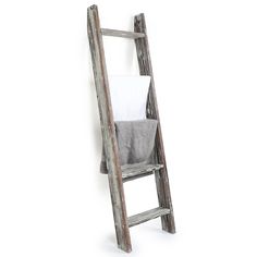 PRICES MAY VARY. Wooden ladder-style towel and blanket rack with weathered whitewash finish Wall-leaning rack requires no installation and can be moved for use throughout the home Can be used for holding towels, blankets, as a clothing valet, or displaying small decor items Ladder is designed to display blankets, quilts and towels, not climbing Approximate Dimensions: Overall - 18.0 L x 3.6 W x 54.0 H; Each Rung - 16.1 L x 3.2 W; Space Between Rungs - 9.7 H (in inches) Combining whimsical decor Rustic Farmhouse Bathroom Ideas, Farmhouse Blanket Ladder, Apartment Hacks Organizing, Rustic Blanket Ladder, Torched Wood, Torch Wood, Farmhouse Blankets, Blanket Rack, Rustic Farmhouse Bathroom