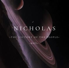 an advertisement for nicholas the victory of the people