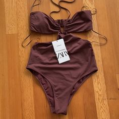 This Is An Amazing Dark Brown Zara Monokini Cutout Swimsuit. Nwt. Know Your Size In This Brand Please. Poshmark Does Not Allow Returns For Wrong Fit. Non Smoking Home. Ask Questions Before You Buy Please. Brown One-piece Swimwear For Summer, Brown Backless Swimwear For The Beach, Brown One-piece Swimwear For Beach Season, Brown Sleeveless Swimwear For Summer, Sleeveless Brown Swimwear For Summer, Brown Backless Swimwear For Swimming, Brown Halter Neck Swimwear For Summer, Brown One-piece Swimwear For Beach, Brown Sleeveless Swimwear For Party