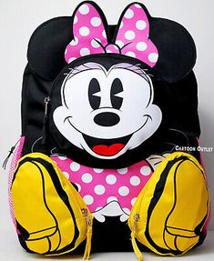 Find many great new & used options and get the best deals for Disney Minnie Mouse Front Body Large 16" School Backpack Carry All Travel Bag 3D at the best online prices at eBay! Free shipping for many products! School Backpack, School Backpacks, Travel Bag, Carry On, Minnie Mouse, Backpacks, Disney, Free Shipping, Best Deals