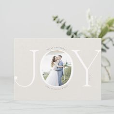 Newlywed Joy Holiday Photo Card Photo Cutout