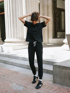 Whether you're running around town or unwinding post-studio session, the Studio Jogger seamlessly transitions from active to casual with a touch of everyday luxury. Studio Session, Everyday Luxury, Everyday Luxuries, Drawstring Waistband, The Studio, Everyday Wear, Slim Fit, Bring It On, Running