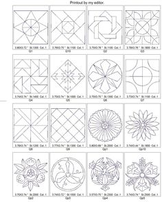 the instructions for how to draw flowers in different shapes and sizes, with pictures on each side