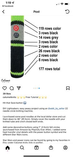 an image of a sock with instructions to knit it on the front and back side