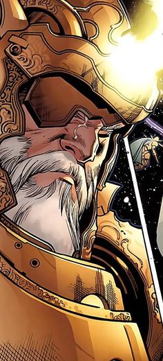 Odin Comic Art, Odin Comics, Odin Allfather, Thor Superhero, Odin And Thor, Univers Marvel, The Mighty Thor