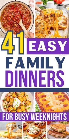 These easy family dinners are so TASTY! Now I have some easy dinners to make for my kids and family to make my weeknights stress-free!! If you're a busy mom, you need these amazing family dinner ideas, they're the BEST!! 2 Day Dinner Ideas, Beef Family Dinner Ideas, Cheap Dinners For A Family Summer, Work Week Dinner Ideas, Good Cheap Dinner Ideas, Quick And Easy Dinner Recipes Stovetop, Best Dinner Recipes For Family, New Dinner Ideas Families Main Dishes, Traditional Dinner Ideas