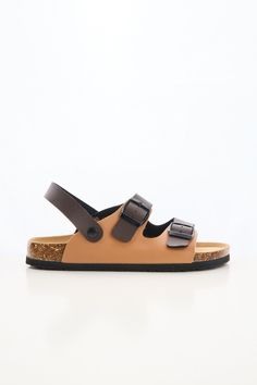 Experience unbeatable comfort and style with the Maibulun double strap slingback footbed sandal. The classic design provides maximum support and stability, making it the perfect choice for all-day wear. The stylish contrast tan color adds a touch of elegance to any outfit. Upgrade your footwear game with these must-have sandals. 0.59" inch heel Slip-on / buckle closure with secure slingback strap Hard Cushioned footbed Man-made leather upper Man-made lining EVA sole Adjustable Slingback Footbed Sandals With Leather Footbed, Adjustable Slingback Leather Footbed Sandals, Adjustable Slingback Sandals With Cushioned Footbed, Adjustable Cushioned Slingback Sandals, Comfortable Leather Slingback Footbed Sandals, Casual Brown Slingback Footbed Sandals, Comfortable Slingback Footbed Sandals With Adjustable Strap, Adjustable Slingback Synthetic Footbed Sandals, Comfortable Slingback Sandals With Double Adjustable Straps