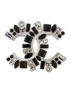 Chanel Strass CC Brooch - Brooches - CHA464665 | The RealReal Chanel Brooch, Luxe Jewelry, Deep Red Color, Chanel Jewelry, Keshi Pearls, Freshwater Cultured Pearls, Silver Enamel, Precious Metals, Antique Jewelry