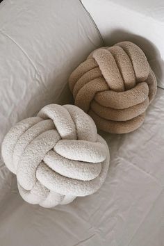 Unique and stylish Boucle knot pillow. These decorative throw pillows are a great accent or statement piece in a living room or bedroom. With teddy vibes, it's both aesthetic and cute. They are soft, cozy and available in three colors. PLEASE NOTE: Due to the handmade nature of this product, materials, sizes, and shapes may vary slightly. Colors and texture may appear slightly different in person versus on the computer/mobile screen, due to settings, lighting and editing. If you need additional Knot Cushion, Downtown Nyc, Knot Pillow, Round Throw Pillows, Design Bathroom, Boucle Fabric, Cute Pillows, Unique Pillows, Home Decor Vases