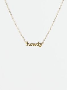 Howdy Y'all! We heard you needed a super cute necklace? This necklace is perfect to be worn alone or can easily be layered with other necklaces for a fun look! Trendy Personalized Everyday Charm Necklace, Trendy Personalized Necklaces For Everyday, Trendy Personalized Adjustable Charm Necklaces, Trendy Adjustable Personalized Charm Necklaces, Trendy Hypoallergenic Charm Necklaces, Cute Everyday Necklace With Adjustable Chain, Trendy Everyday Charm Choker Necklace, Trendy Everyday Choker Charm Necklace, Fun Adjustable Necklace For Everyday Wear