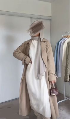 Autumn Hijabi Outfits, Hijab Autumn Outfits, Trench Coat Outfit Hijab, Autumn Outfits Hijab, Fall Outfits Hijab, Modesty Fashion Casual, Hijabi Fall Outfits, Trent Coat, Modest Winter Outfits