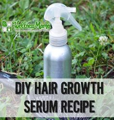 DIY Hair Growth Serum Recipe This natural hair growth serum combines herbs like nettle and horsetail with aloe vera gel and essential oils of lavender, rosemary and clary sage. Diy Hair Growth Serum Recipe, Stringy Hair, Hair Growth Serum Diy, Serum Recipe, Diy Hair Growth, Lavender Rosemary, Hair Growth Serum, Coconut Oil Hair