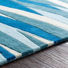 Surya Artist Studio ART-253 Area Rug Detail Complimentary Color Scheme, Surya Rug, Viscose Rug, Artisan Rugs, Loloi Rugs, Contemporary Outdoor, Accent Rugs, Area Rugs For Sale, Blue Area Rugs