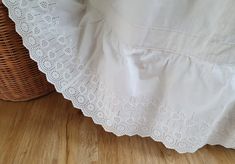 Long old white cotton petticoat with English embroidery flounce Petticoat with good support because period starched Attaches with 2 staples - A sewn pocket A small tear at the bottom of the petticoat at the back Length approximately 101 cm Waist circumference 68 cm Very beautiful old petticoat in good condition Vintage White Skirt With Attached Cancan, White Cotton Skirt With Attached Cancan, White Cotton Petticoat With Attached Cancan, Victorian White Ruffled Petticoat, Victorian White Petticoat With Ruffles, White Broderie Anglaise Cotton Skirt, White Cotton Skirt With Broderie Anglaise, Vintage White Skirt With Ruffles, Victorian White Cotton Petticoat