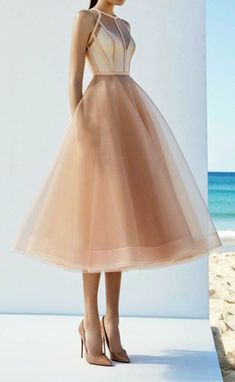 Charming Tulle Homecoming Dresses,Champagne A line Graduation Dress,SB2321 on Storenvy Tea Length Homecoming Dresses, Tea Length Prom Dress, Tulle Homecoming Dress, Simple Prom Dress, Dress Tulle, Stil Inspiration, Tea Length Dresses, Tulle Prom Dress, Tea Length