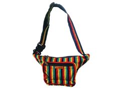 Vibrant Rasta Jamaican Fanny Pack is handmade in Nepal with two zippered pockets to secure your essentials. Its vibrant Rasta Jamaican colors make it an eye-catching accessory. Perfect for everyday use. These  bum bag are handmade in Nepal comes  with two zipped compartments with adjustable belt strap .Ideal for Festivals,Holiday travel and shopping .Fairly traded. Casual Multicolor Bag With Zipper Pouch, Casual Multicolor Belt Bag For Daily Use, Multicolor Rectangular Belt Bag, Multicolor Rectangular Belt Bag For Everyday Use, Casual Multicolor Pouch Belt Bag, Casual Multicolor Rectangular Belt Bag, Casual Multicolor Belt Bag With Adjustable Strap, Multicolor Zipper Pouch Belt Bag For Travel, Multicolor Belt Bag With Zipper Pocket