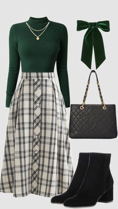 Fancy Autumn Outfits, Brown Skirt Outfit Fall, Modest Church Outfits Winter, Trad Wife Outfit, Modest Outfits For Women, Girly Outfits Winter, Cute Long Skirts, Book Store Outfit, Modest Date Night Outfit