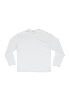 - 100% Cotton Long Sleeve T Shirt, Long Sleeve Tshirt, Long Sleeve, T Shirt, White