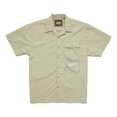 A layerable tech shirt with ample stash pockets for foraging Khaki Camp Shirt With Pockets For Outdoor, Outdoor Khaki Camp Shirt With Pockets, Relaxed Fit Tops With Cargo Pockets For Outdoor, Outdoor Top With Pockets And Camp Collar, Relaxed Fit Functional Tops With Pockets, Utility Shirt, Tech Shirt