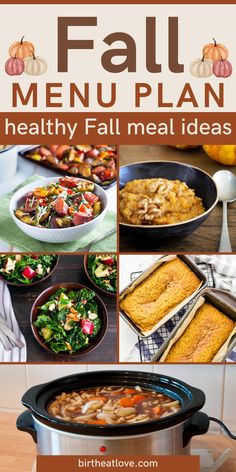 the fall menu is full of healthy and tasty meals