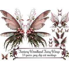 an image of fantasy woodland fairy wings