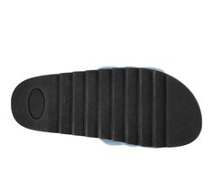 A comfortable sandal that you can wear to the pool or the park. The Lazro by Journee Collection is a sporty slide with a 4 mm Tru Comfort Foam™ insole made for comfort and ease. Puffed straps add a nostalgic touch to the design. Man-made puff upper with ribbed detail, Slide on style for easy entry, Approx. 1.5\ sole, Open / round toe, Tru Comfort Foam™ formed footbed, Man-made treaded outsole for added traction | Women's Journee Collection Lazro Sandals in Blue Size 8 Comfortable Foam Slide Sandals, Non-slip Foam Slides With Open Toe, Non-slip Foam Slip-on Slides, Cushioned Open Toe Foam Slides, Foam Slides With Cushioned Footbed And Open Toe, Cushioned Foam Open Toe Slides, Foam Slides With Removable Insole, Comfortable Synthetic Slides With Rubber Sole, Foam Slide Sandals With Rubber Sole