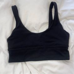 Size 6, Only Tried On But It Was Too Big And I Already Removed Tag So Wasn’t Able To Return. Nwot Black Activewear With Light Support For Loungewear, Black Athleisure Sports Bra For Loungewear, Sporty Black Sports Bra For Loungewear, Fun Clothes, Lululemon Sports Bra, Sports Bras, Women's Intimates, Lululemon Athletica, Cool Outfits