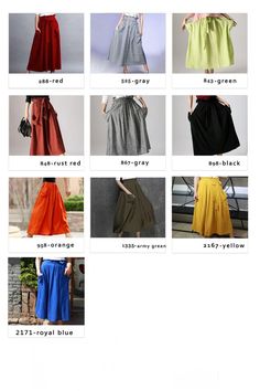 Maxi skirt with pockets long linen skirt womens skirts | Etsy Maxi Skirt Casual, Maxi Skirt With Pockets, Long Linen Skirt, Linen Maxi Skirt, Skirt Linen, Skirt A Line, Handmade Skirts, Skirt Casual, Orange Skirt