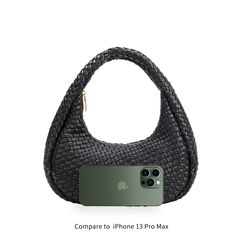 We love a functional and stylish woven bag; that's why we created the Lorelai. This minimalist shoulder bag has been handwoven from recycled vegan leather using a weaving technique that creates a curved silhouette. Fully lined with non-toxic lining and features interior zip and slot pockets. Recycled Vegan Leather 13"W x 5.5"H x 4"D Handle Drop: 8.5" Zipper Closure Gold-Tone Hardware Interior Zip & Slot Pocket OEKO-TEX Certified Lining Fits up to an iPhone 13 Pro Max Product No. BC4525ORC Minimalist Shoulder Bag, Chiffon Tunic Top, Olive Tan, Fringe Purse, Buy Bead, Charming Charlie, Hobo Handbags, Satchel Handbags, Woven Bag