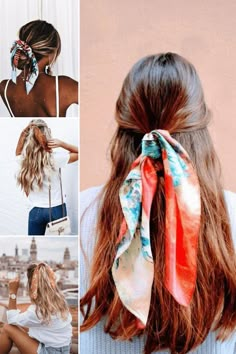 Hair Scarf Styles, Fast Hairstyles, Chic Hairstyles, Hair Dos, May 17, Ombre Hair, Up Hairstyles