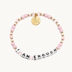 Little Word Project: I Am Enough Bracelet - J. Cole ShoesLittle Word ProjectLittle Word Project: I Am Enough Bracelet Inspirational Hypoallergenic Bracelet For Friendship, Inspirational Friendship Bracelet Jewelry, Inspirational Pink Jewelry For Mother's Day, Meaningful Adjustable Charm Bracelet, Inspirational Letter Beads Jewelry For Friendship, Meaningful Letter Beads Jewelry For Friendship, Everyday Inspirational Pink Bracelets, Meaningful Faith-inspired Bracelet Jewelry, Meaningful Hypoallergenic Bracelet For Best Friend Gift