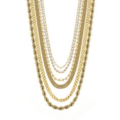 Introducing Belinda, the necklace fit for royalty - literally! Crafted with a gold-plated brass base, clustered with crystals, and made with love in Canada, you won't want to take Belinda off, trust us. Put the crowning touch on any outfit with this dazzling beauty! Regal Gold Necklace For Gift, Luxury Multi-strand Gold Necklace, Luxury Multi-strand Gold Jewelry, Luxury Gold Multi-strand Necklace, Elegant Gold Chain Necklace With Jewels, Gold Multi-strand Chain Necklace In Luxury Style, Luxury Multi-strand Gold Chain Necklace, Gold Multi-strand Bridal Necklace, Luxury Gold Multi-strand Chain Necklace