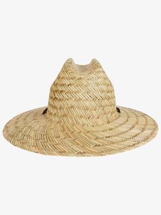 Billabong Tides Straw Lifeguard Hat Experience the comfort and style of Our Billabong Tides Straw Lifeguard Hat, crafted from seagrass straw fabric with a wide brim visor and adjustable cord chin strap closure for a secure fit. Show off your beach-ready look with its woven patch on centre front crown. Fabric: Seagrass straw fabric. Visor: Wide brim. Closure: Adjustable cord chin strap closure. Branding: Woven patch on centre front crown. Materials 100% Straw Lifeguard Hat, Surfboard Bag, Wide Brim Straw Hat, Snow Accessories, Mens Sun Hats, Surf Accessories, Swim Shirts, Beach Ready, Beach Accessories