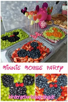 Minnie Mouse Party Essen Minnie Mouse Fruit Tray Mickey Party, Mickey Mouse Birthday Fruit Tray, Mickey Mouse Veggie Tray Ideas, Disney Party Snacks Food Ideas, Minnie Fruit Tray, Minnie Mouse Pizza, Minnie Mouse Fruit Platter