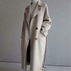 We will be happy to resolve. All products are quality checked. They are new and in good. very important to us. any issues you may have in a cordial and friendly manner. Otherwise deal is final. Trench Coat Beige, Korean Fashion Black, Long Winter Coats Women, Pretty Clothing, Long Black Coat, Long Coat Women, Langer Mantel, Long Wool Coat, Long Trench Coat