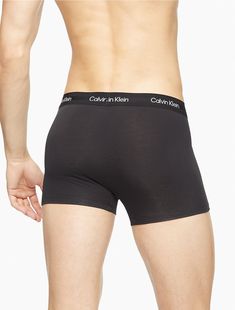 Eco-conscious with a luxurious feel, this Calvin Klein trunk is crafted from sustainably sourced modal with added breathability and long lasting fibers. Designed with a super soft recycled logo waistband, a sleek contoured pouch and a turnback hem for a clean finish.  Material: 87% Modal, 13% Elastane. Recycled Logo, Recycle Logo, Soft Modern, Designer Lingerie, Luxury Lingerie, Every Man, Eco Conscious, Trunk, Luxury Design